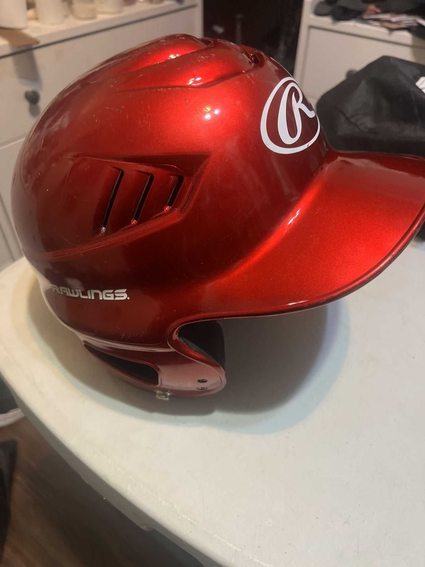 Rawlings Baseball/Softball Batting Helmet - Red