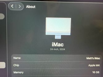 Apple iMac 24” Retina display SILVER in color