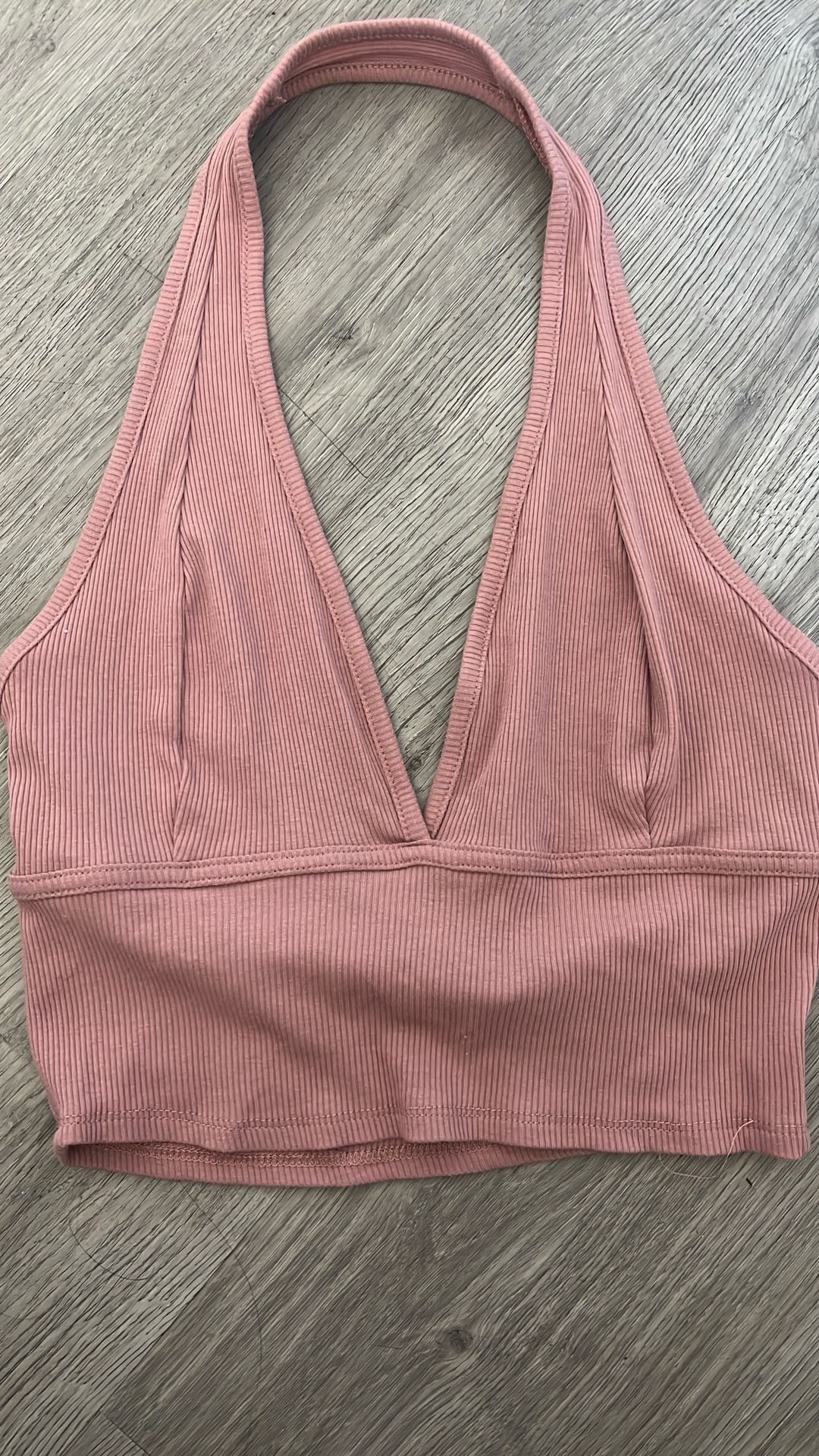 Pink halter top