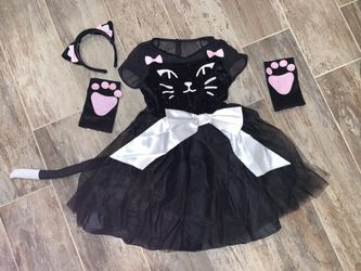 Chasing Fireflies ~ Black Cat Costume Size 6