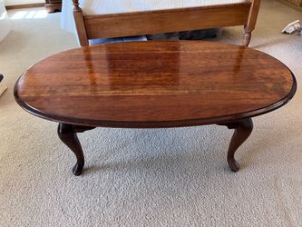 Solid wood coffee table