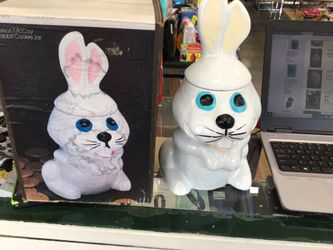 Vintage Nelson McCoy rabbit cookie jar with box
