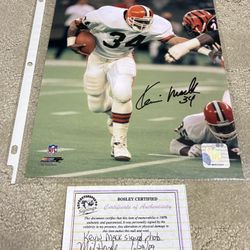 Kevin Mack Cleveland Browns Signed 8x10 Photo With COA