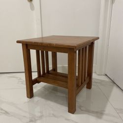 Cute Wooden Side End Table Two Tier Magazine Plant Stand Living Bed Dining  Room 