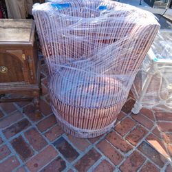 Vintage Chair Made From A Wine Barrel