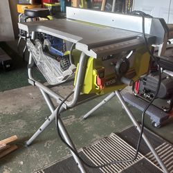 10” ryobi table saw with stand