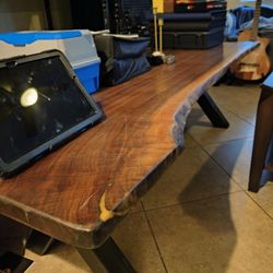 +6ft Live Edge Hand Crafted Wood Coffee Table