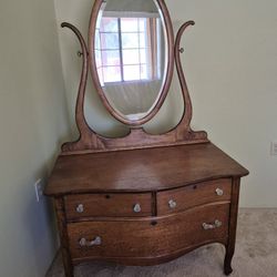 Antique Tiger Oak Dresser