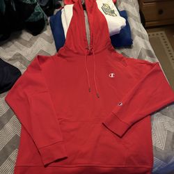 Red Champion Hoodie