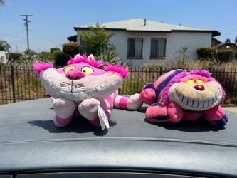 Disney Store Cheshire Cat 20 Plush Animal Stuffed Toy Alice In Wonderland Wonderland And VTG Disney Alice In Wonderland Pink Purple Striped 12 Cheshir
