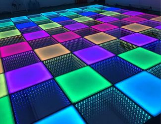 3D Infinity & Solid LED Magnetic Wireless Dance Floor