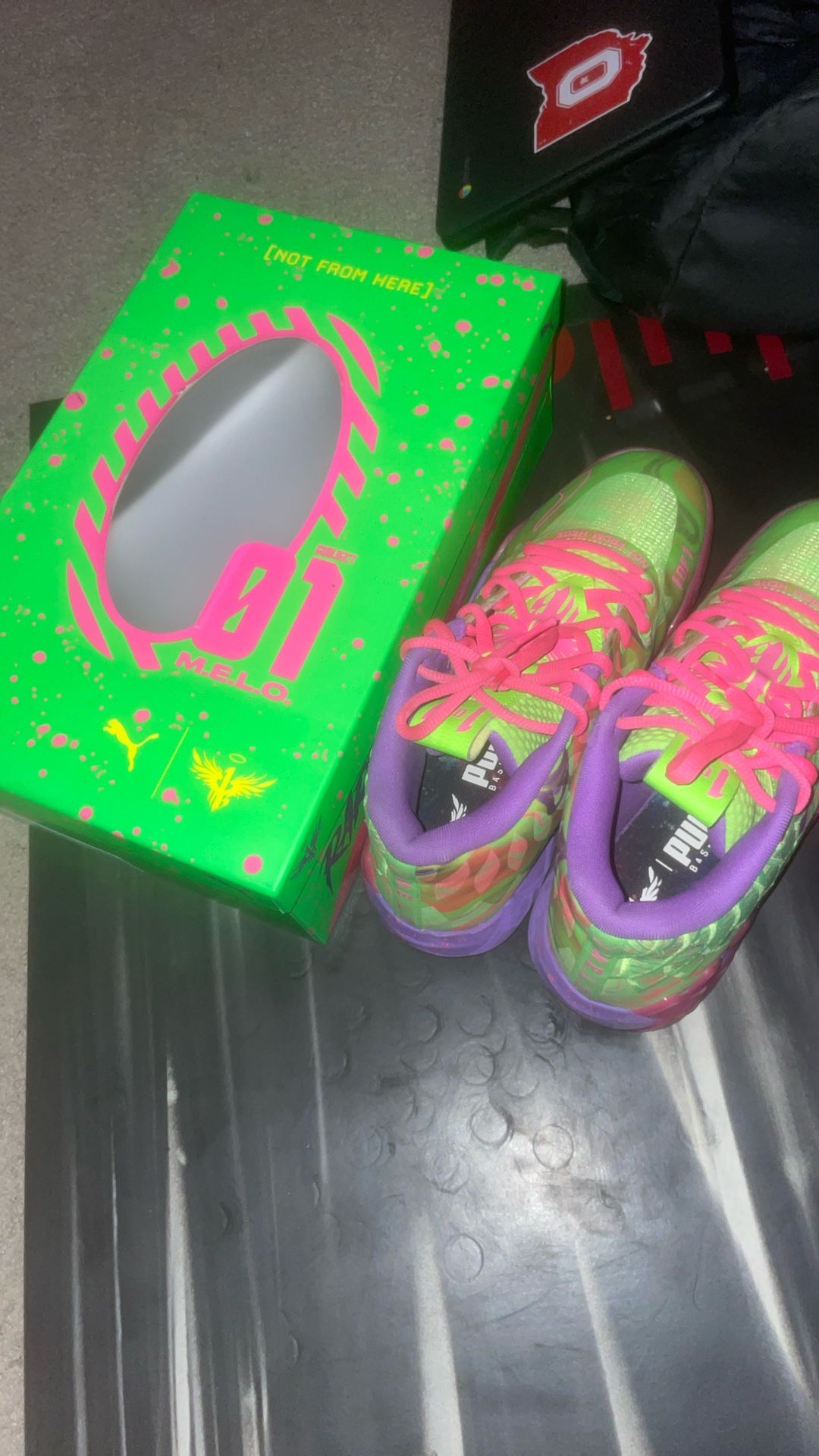 Lamelo Ball Inverse Toxics Size 10.