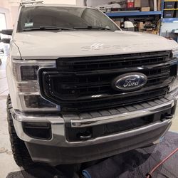 F250 super duty chrome bumpers