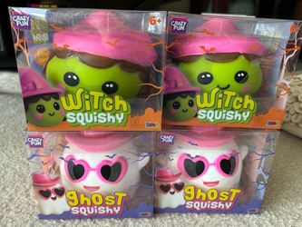Halloween Witch & Ghost Squishy Set 🎃👻