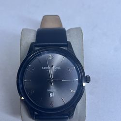 Kenneth Cole Diamond Watch + 2 Extra Bands (Leather & Stainless)