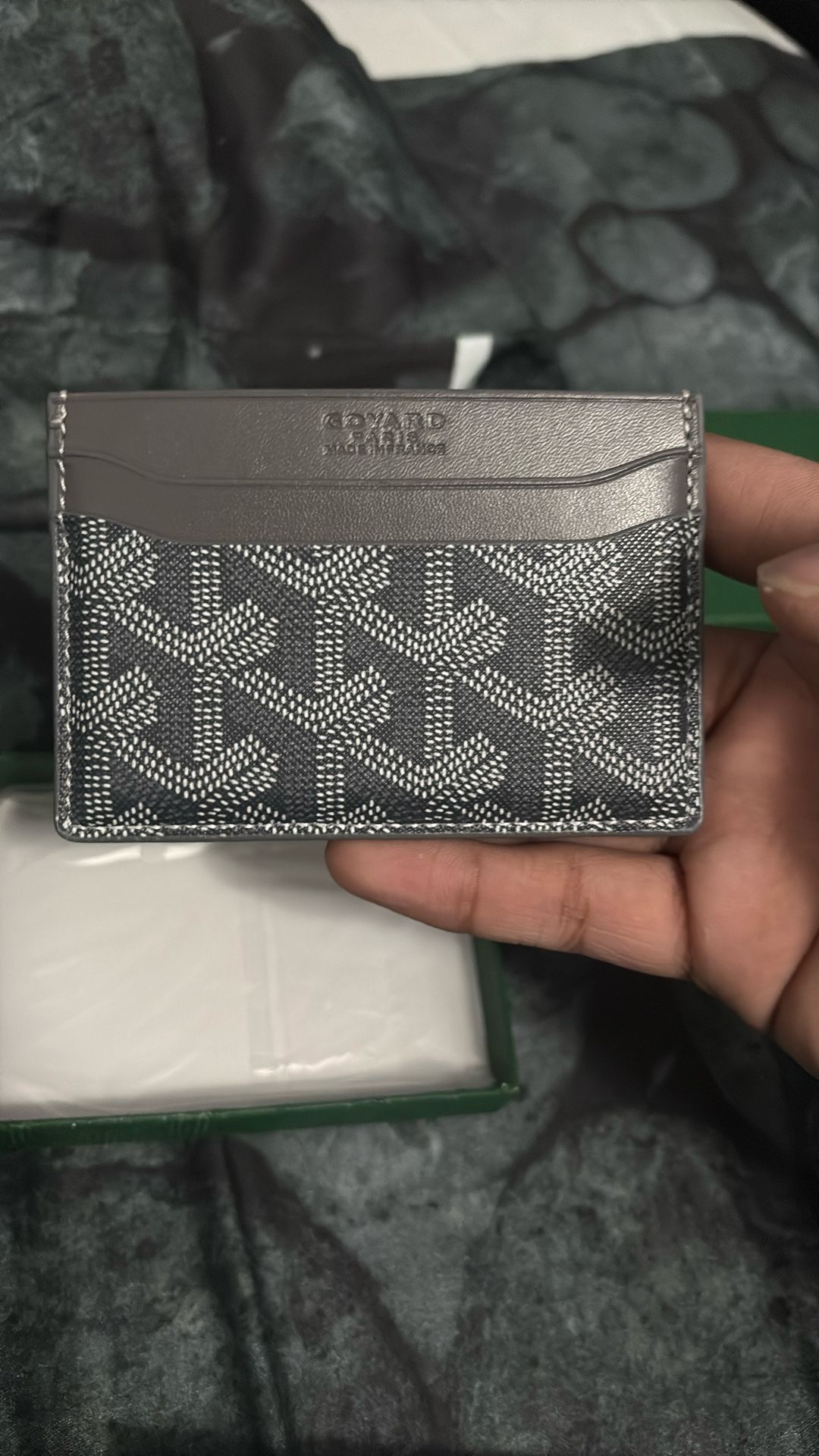Grey Goyard Card Holder