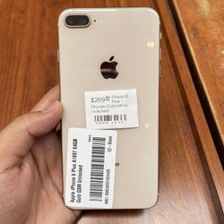 iPhone 8 Plus, 64gb, Unlocked 