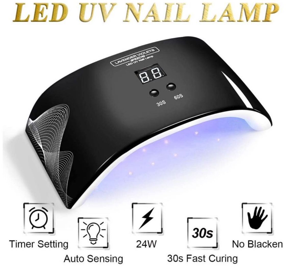 UV LED Nail Lamp 24W with Timer n Auto-Sensor for Gel Nail Polish
