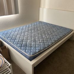 IKEA White Modern Style Queen Bed Frame Or Best Offer 