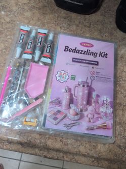 This is a rhinestone decoration kit, ideal for customizing various objects with a bright touch