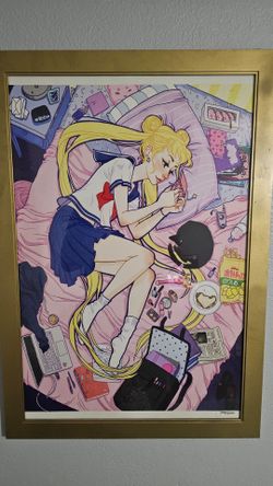 18x24 Sailor Moon print Jacquelin De Leon