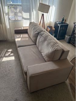 Beige Expandable Couch