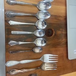 Silverware 11 Misc Pieces, Mostly Stainless