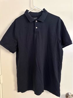 Old Navy Blue Polo Shirt Size L