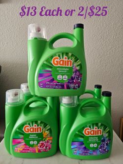 New LARGE Gallon Size Gain LAUNDRY Detergent Bundle