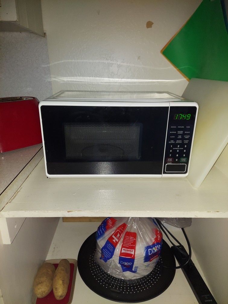 White microwave