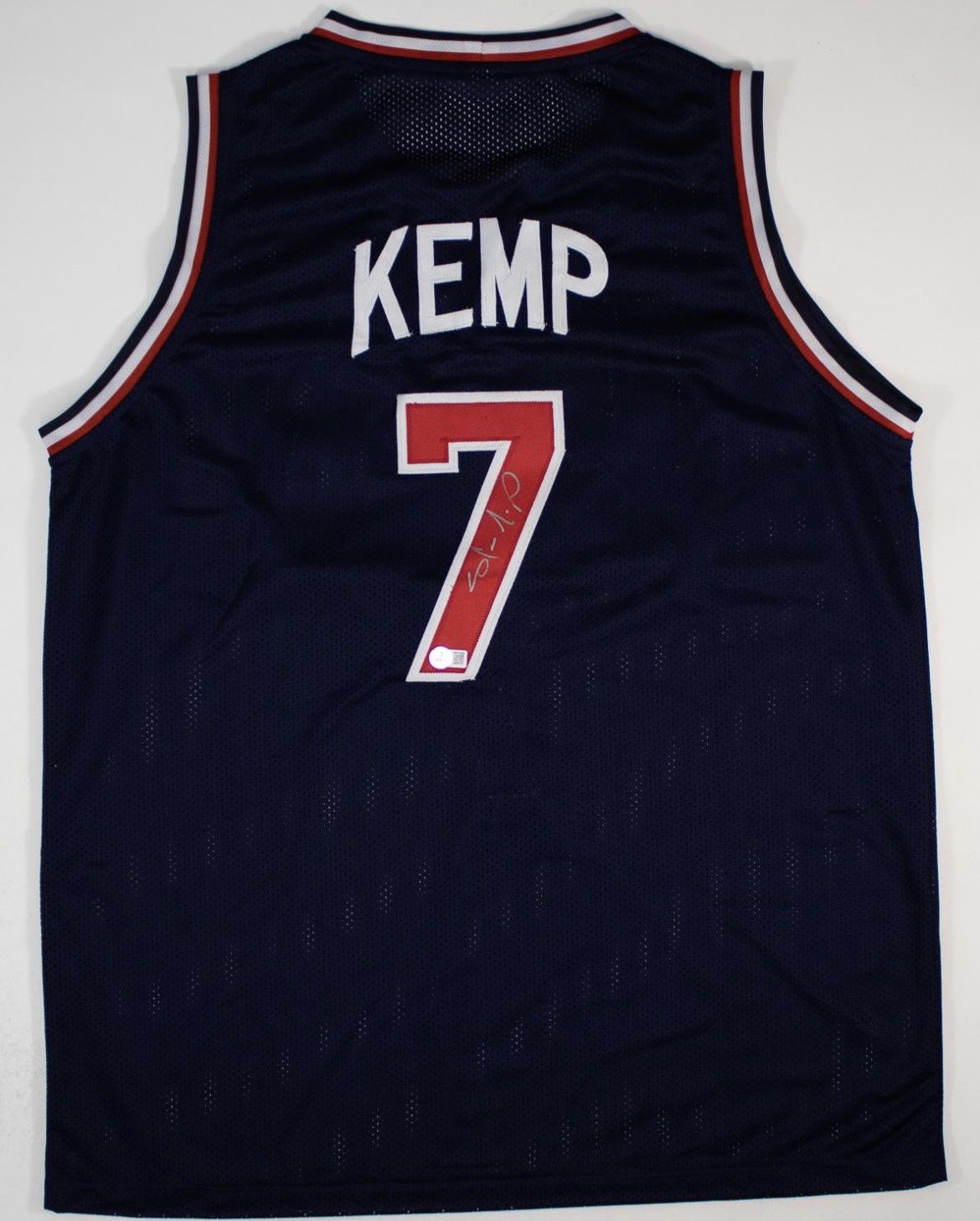 Shawn Kemp Signed USA Jersey
