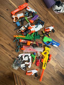 Huge Nerf / X-Shot Blaster Lot – 15+ Blasters, Darts, Laser Tag