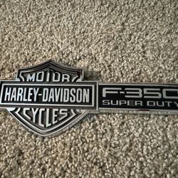  Ford F-350 Super Duty Harley Davidson Fender Emblem 