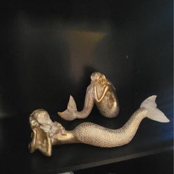 Set Of Mermaid Statues 