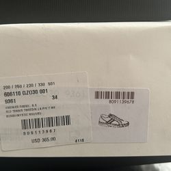 Gucci Women Tennis Tweed Shoes Size 34/ 4 USA New