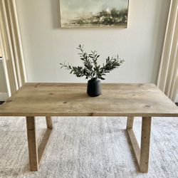 6FT X 3FT Solid Wood Modern Rustic Farmhouse Dining Table 