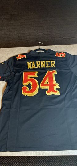 Warner #54 Football Jersey Navy Blue