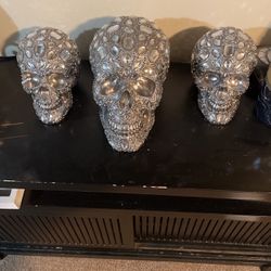 3 Bling Skull Heads $30.00 OBO 
