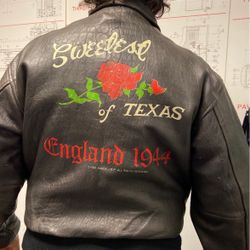 Leather Jacket Avi Rex Vintage Sweeties Rose Of Texas