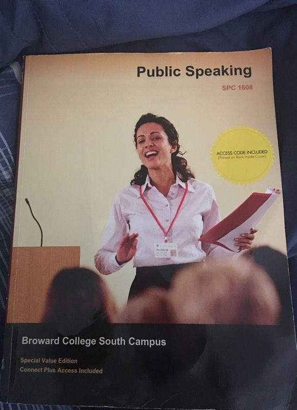 Public speaking spc 1608 Broward college edition