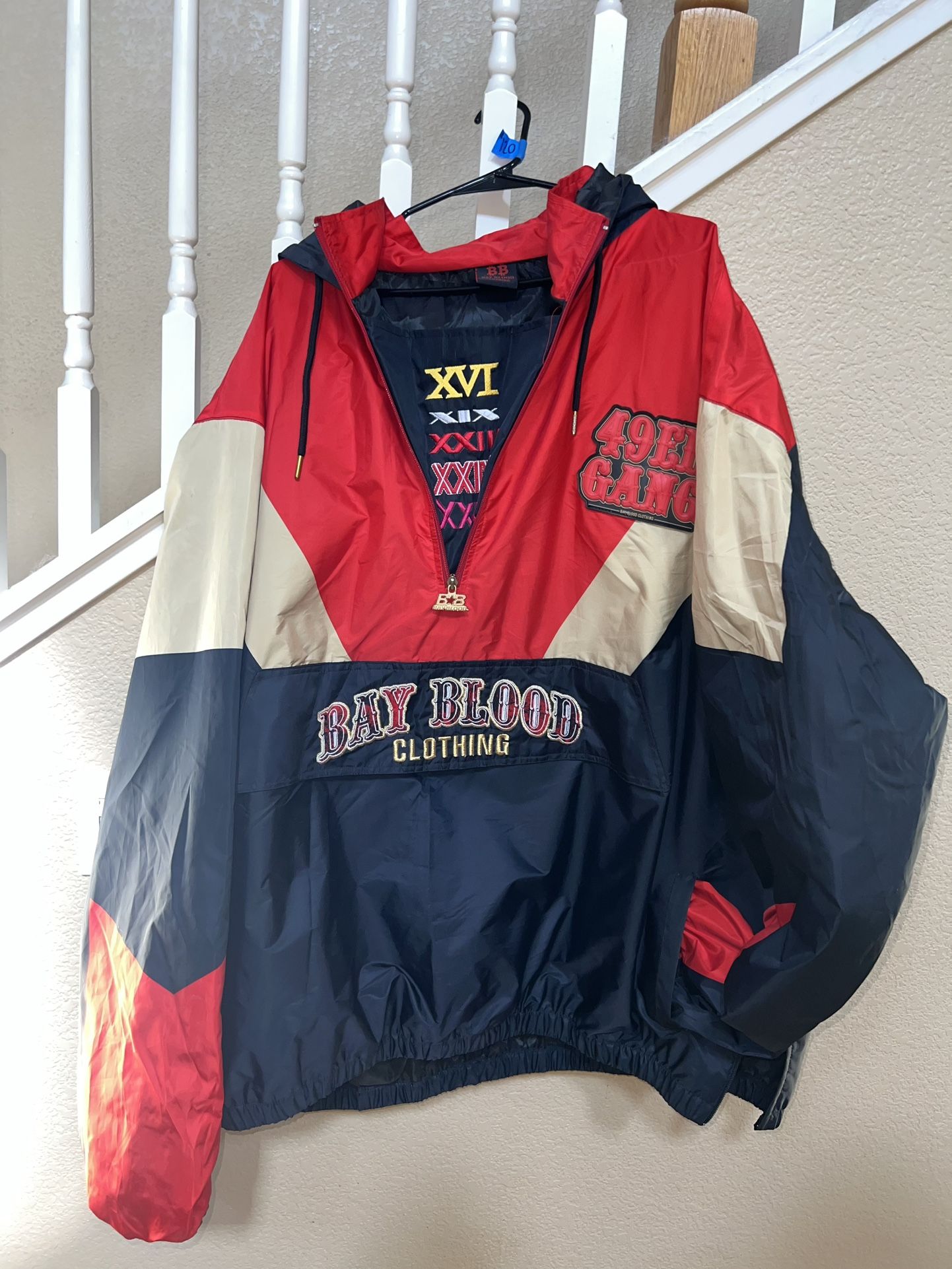Bay Blood 49ers Windbreaker