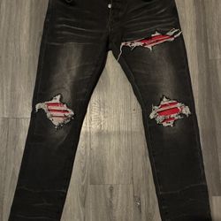 Black Distress Amiri Jeans 