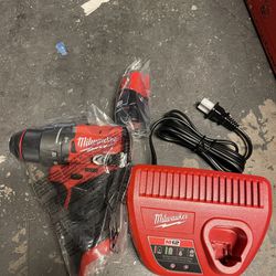 Milwaukee M12 Fuel Hammer Drill With 2.0 Battery And Charger Brand New 3404-20