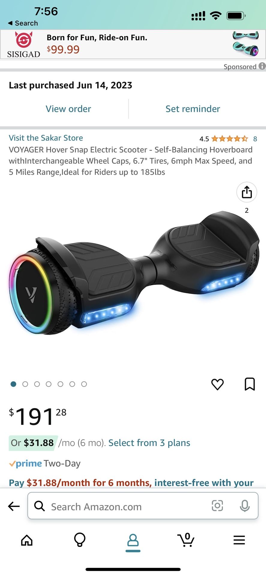 VOYAGER Hover Snap Electric Scooter NIB