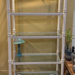 JUST REDUCED! Etagere with 5 Glass Shelves