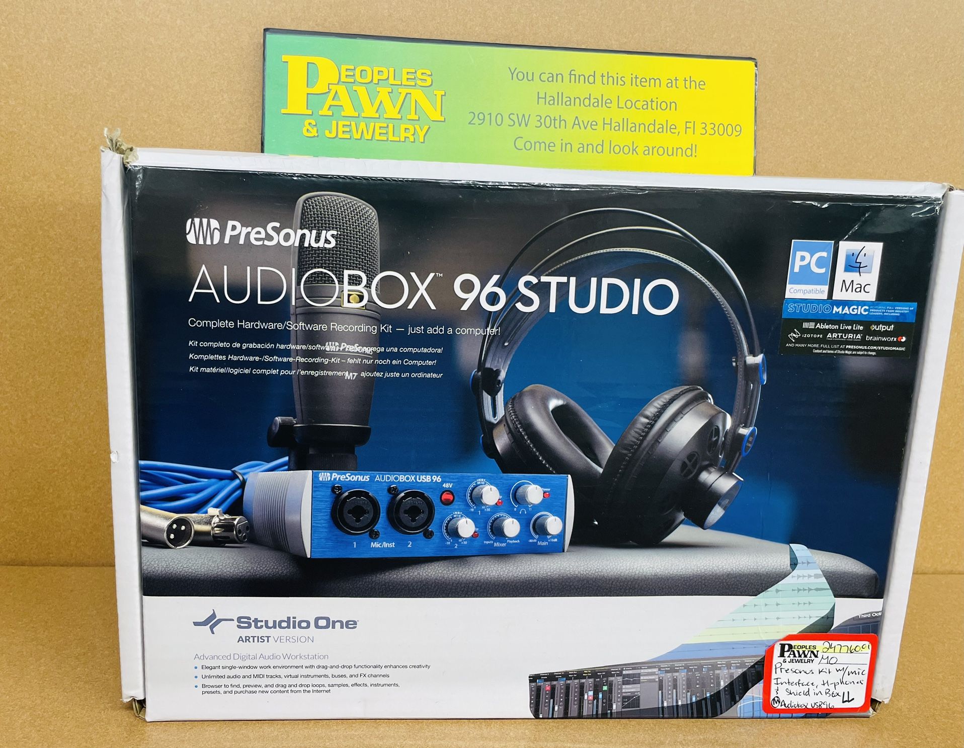 Presonus AudioBox USB 96 Studio Recording Bundle