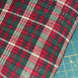 Red And Green Plaid Fabric 