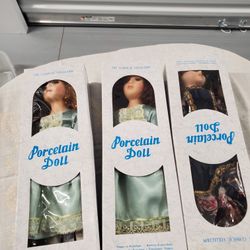 Three New Porcelain Dolls