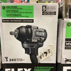 FLEX 24V Brushless Mid Torque 1/2 Impact Wrench (Tool-Only) $175
