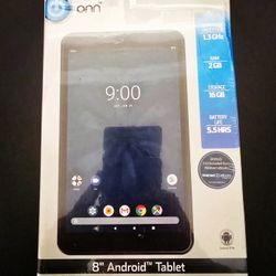 ONN 8" Android Tablet & E-reader Wifi/Bluetooth (NEW)